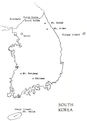 Map of S. Korea