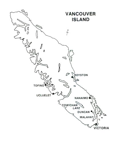 Vancouver Island map