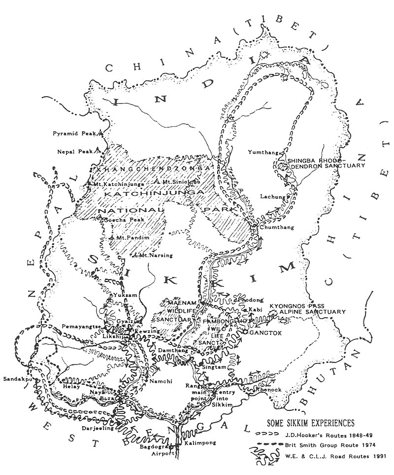 Sikkim map