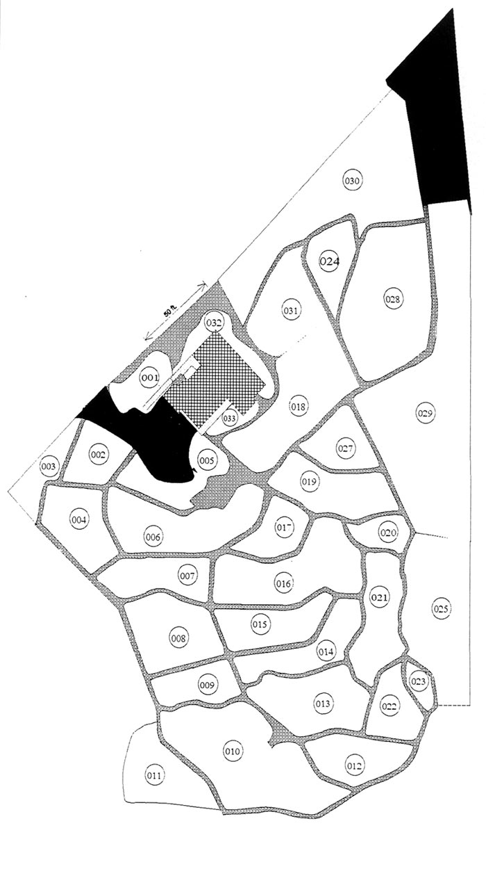 Plot map of all the beds
in the Cecil & Molly Smith Garden