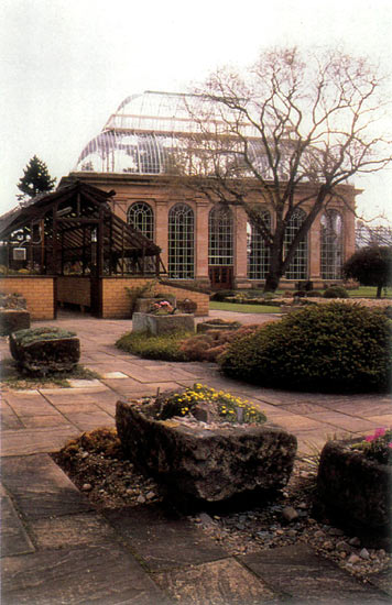 Trough Garden, Alpine House,
and Glass House.