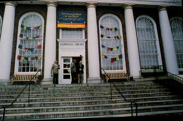 Alderman Library with Ken McDonald,
David Lay, and Kendon Stubbs