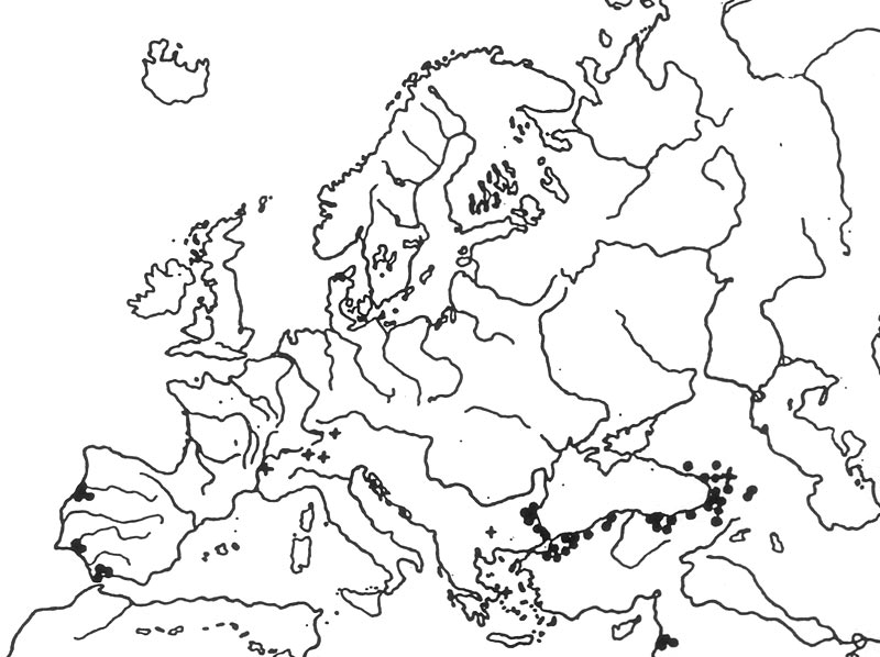 Figure 5. Occurrence of Rhododendron
ponticum