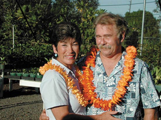 Richard & Sherla on their wedding day