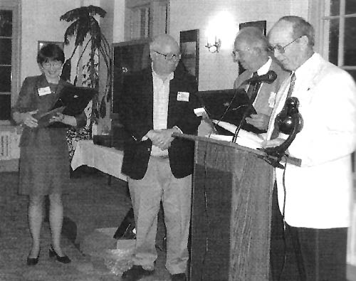 Kendon Stubbs receives the Bronze Medal at MAC's 50th
Anniversary celebration.