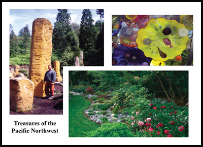 Evergreen Terrace Gardens, Chihuly Bridge of Glass,
Setsuyo Mulcahey's garden'