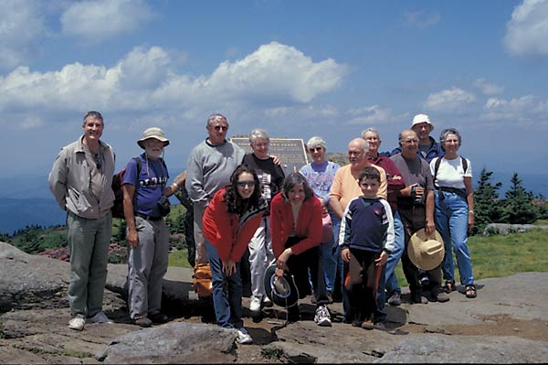 Potomac Valley Chapter
members on the Roan hike.