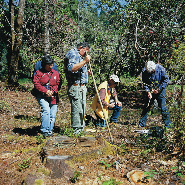 ARS members in garden