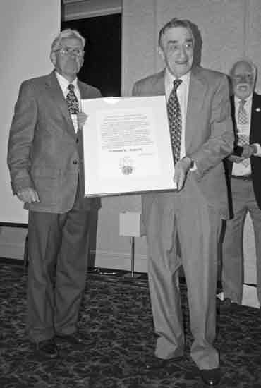 Werner Brack with Bruce Feller (left) 
and Bud Gehnrich (right)