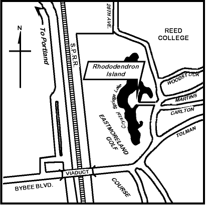 Map to A.R.S. Trial Garden