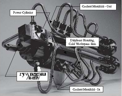 A photograph of an assembled SWATT engine.