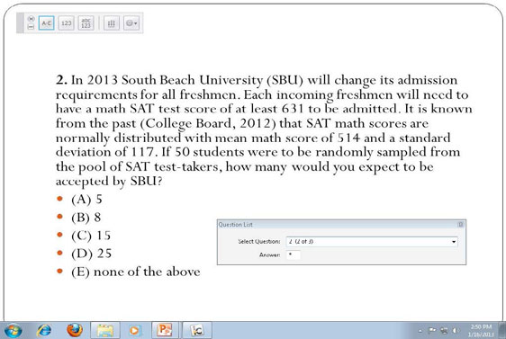 A screenshot of a multiple choice question from an iClicker quiz