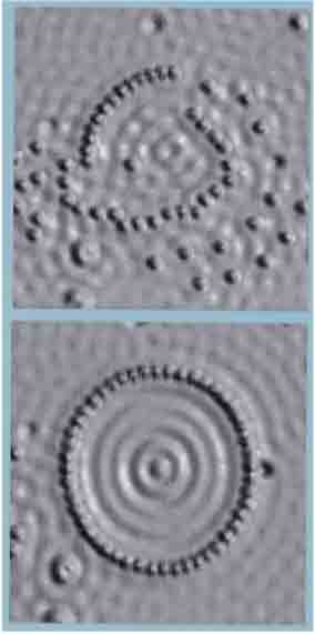 a picture of 'gray corral' showing the quantum barrier